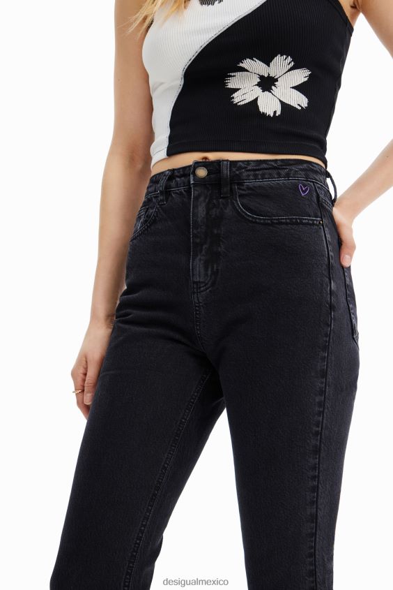 Desigual mujer jeans rectos recortados VZ26R0446 ropa
