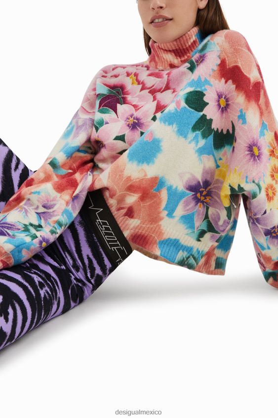 Desigual mujer leggings ajustados con estampado animal VZ26R01047 ropa