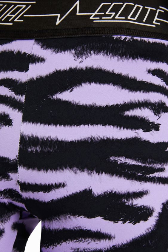 Desigual mujer leggings ajustados con estampado animal VZ26R01047 ropa