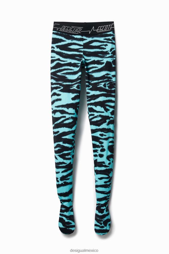 Desigual mujer leggings ajustados con estampado animal VZ26R01051 ropa
