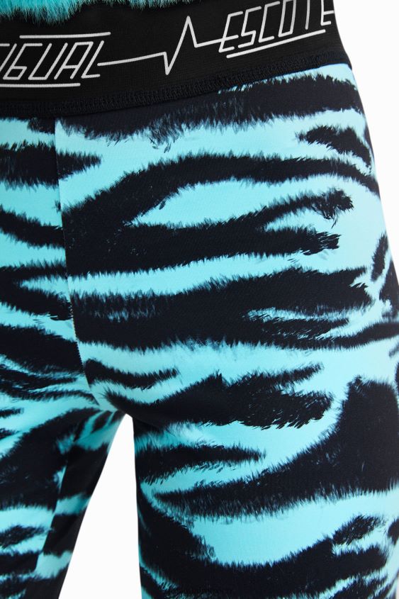 Desigual mujer leggings ajustados con estampado animal VZ26R01051 ropa