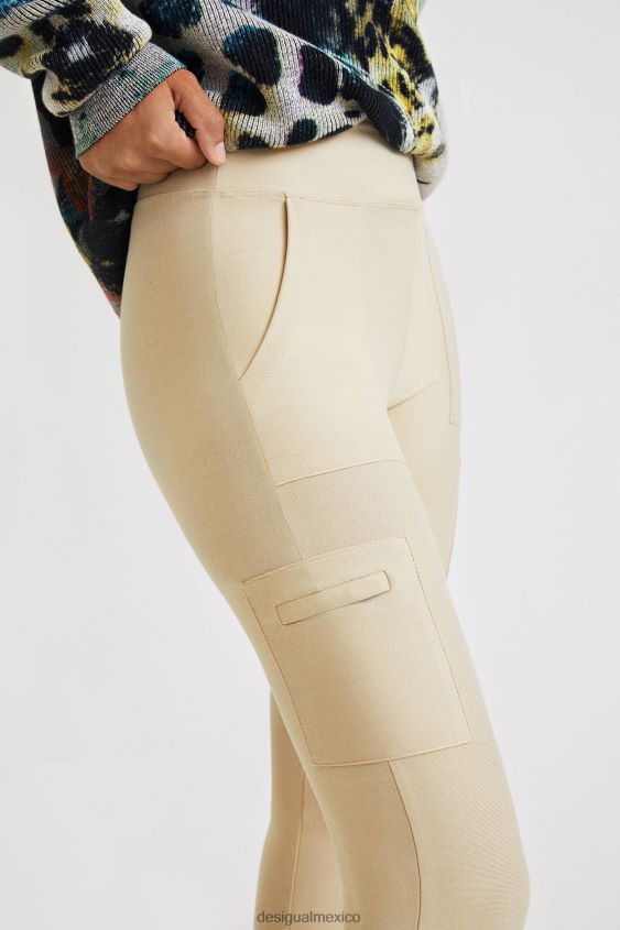 Desigual mujer leggings ajustados militares VZ26R01114 ropa