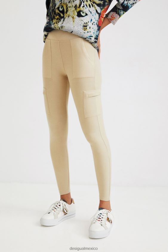 Desigual mujer leggings ajustados militares VZ26R01114 ropa