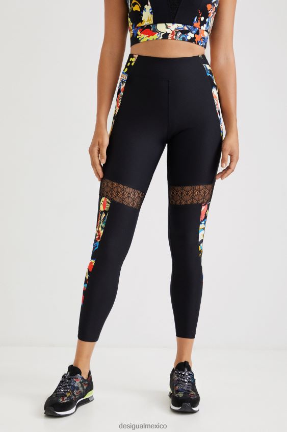 Desigual mujer leggings delgados flores VZ26R01061 ropa