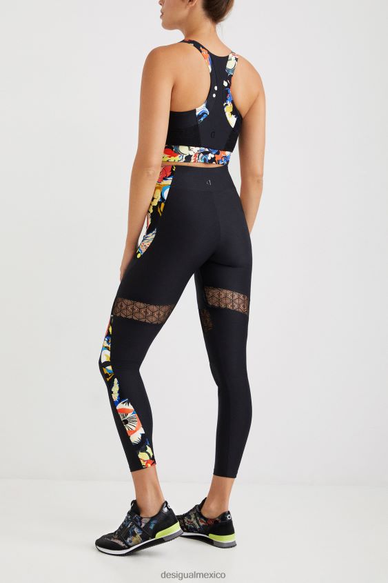 Desigual mujer leggings delgados flores VZ26R01061 ropa