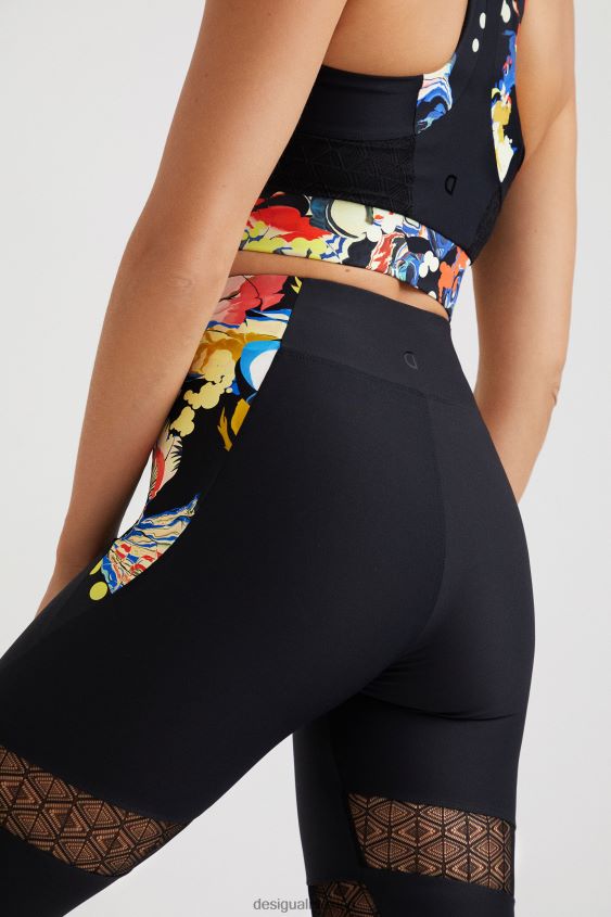 Desigual mujer leggings delgados flores VZ26R01061 ropa