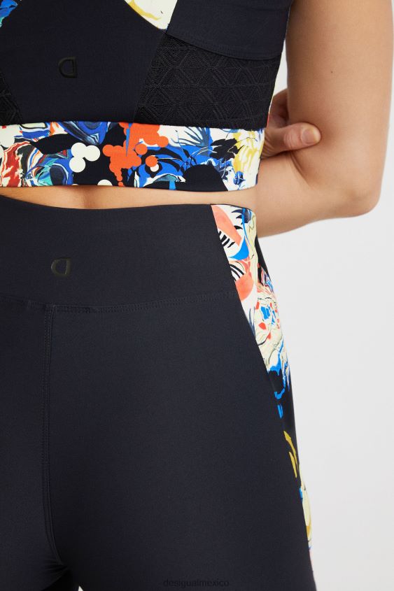 Desigual mujer leggings delgados flores VZ26R01061 ropa