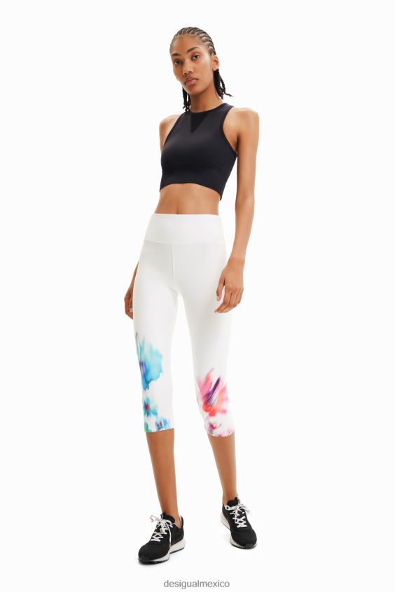 Desigual mujer leggings deportivos con estampado floral VZ26R0906 ropa
