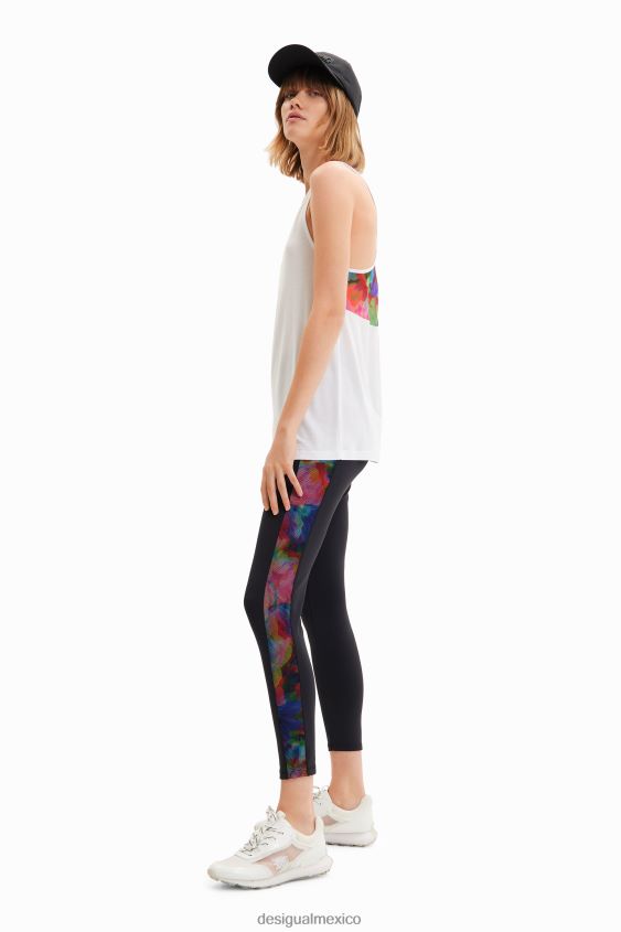 Desigual mujer leggings deportivos con laterales en contraste VZ26R0411 ropa