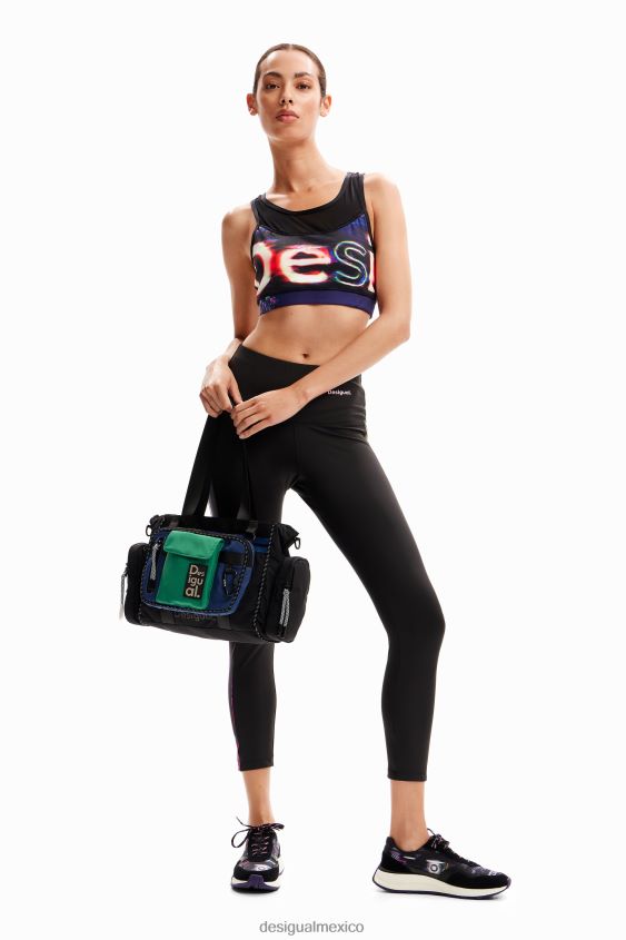 Desigual mujer leggings deportivos lisos con fallas VZ26R0192 ropa