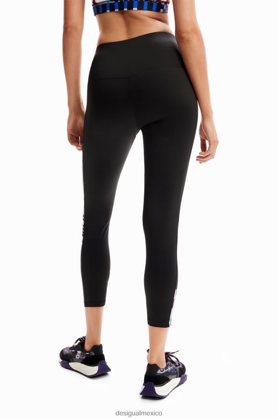 Desigual mujer leggings deportivos lisos con fallas VZ26R0192 ropa