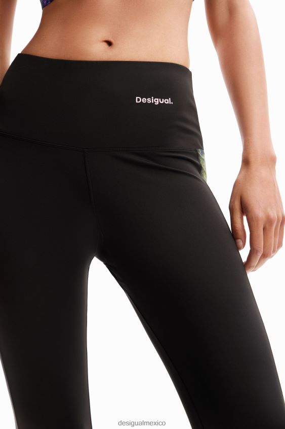 Desigual mujer leggings deportivos lisos con fallas VZ26R0192 ropa