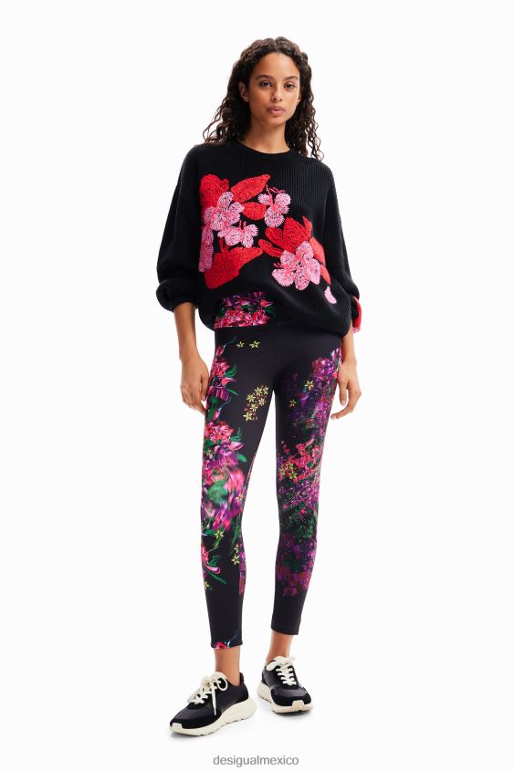 Desigual mujer leggins deportivos florales VZ26R097 ropa