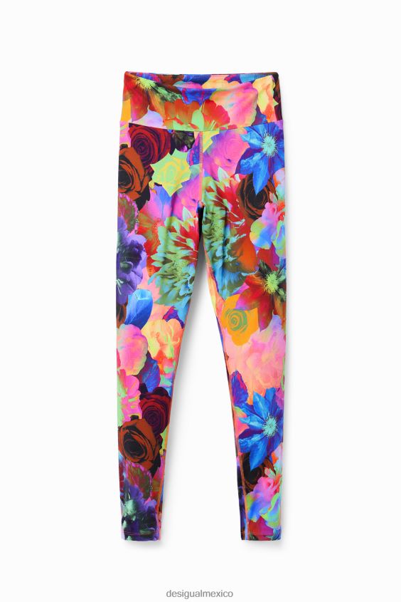 Desigual mujer leggins elásticos con estampado floral VZ26R0282 ropa