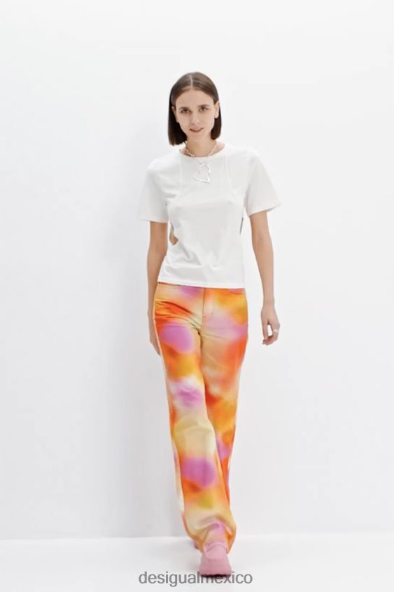 Desigual mujer maitrepierre jeans anchos multicolor VZ26R0781 ropa