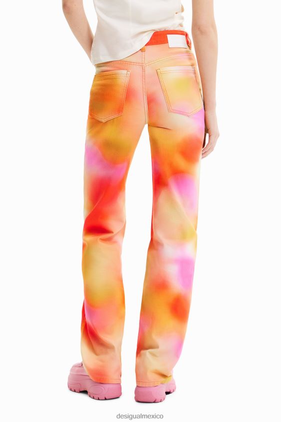 Desigual mujer maitrepierre jeans anchos multicolor VZ26R0781 ropa