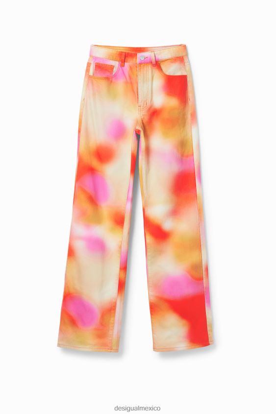 Desigual mujer maitrepierre jeans anchos multicolor VZ26R0781 ropa