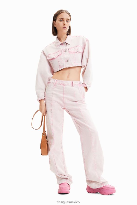 Desigual mujer maitrepierre jeans rectos de pernera ancha VZ26R0924 ropa
