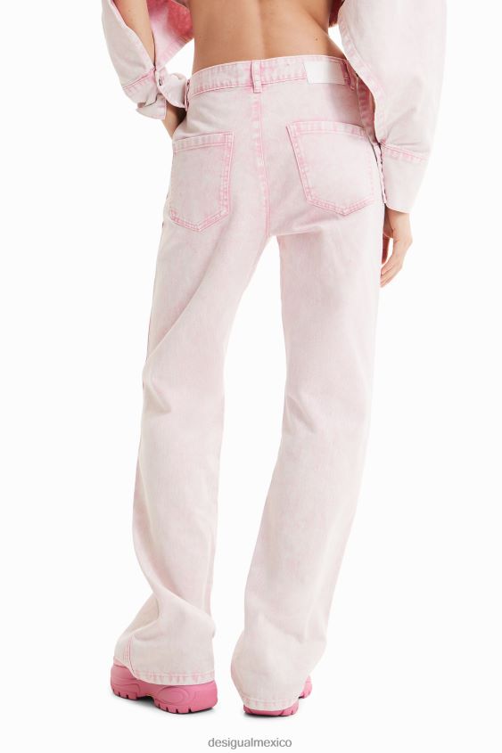 Desigual mujer maitrepierre jeans rectos de pernera ancha VZ26R0924 ropa