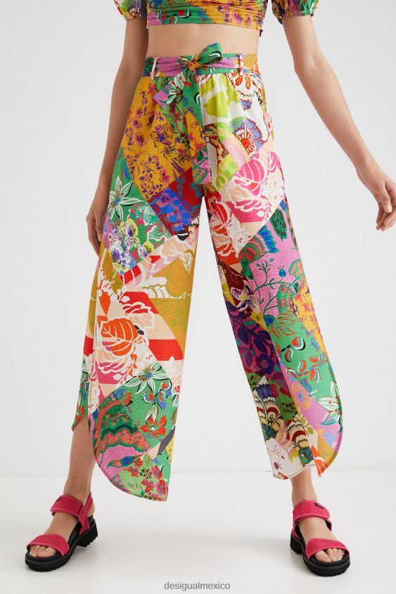 Desigual mujer metro. pantalon christian lacroix con aberturas VZ26R01069 ropa