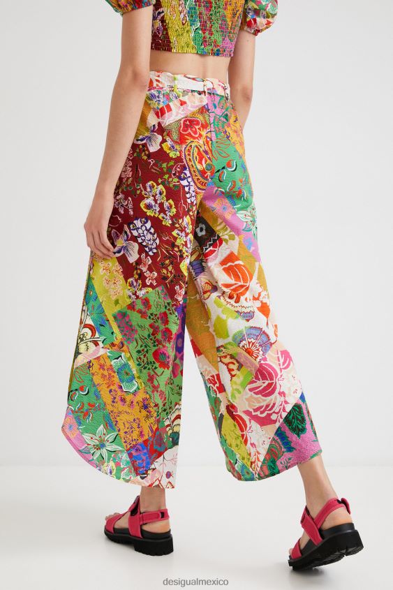 Desigual mujer metro. pantalon christian lacroix con aberturas VZ26R01069 ropa