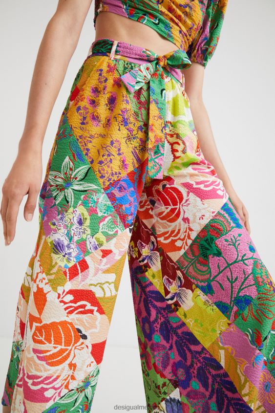 Desigual mujer metro. pantalon christian lacroix con aberturas VZ26R01069 ropa