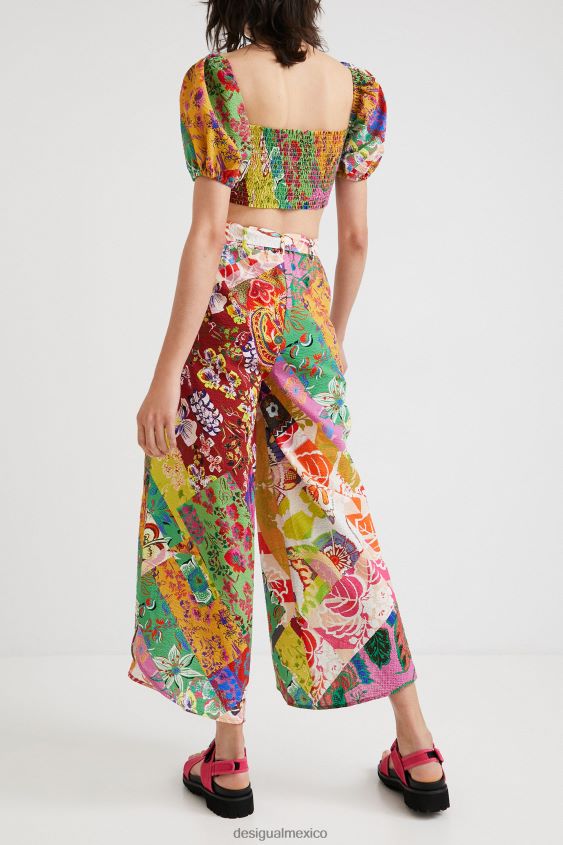 Desigual mujer metro. pantalon christian lacroix con aberturas VZ26R01069 ropa