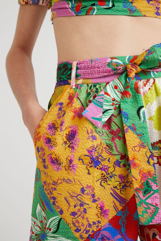 Desigual mujer metro. pantalon christian lacroix con aberturas VZ26R01069 ropa