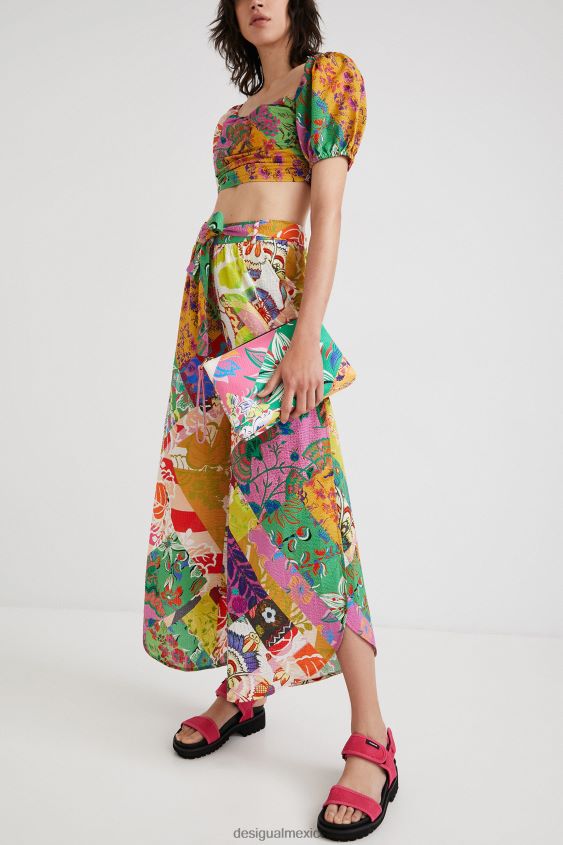 Desigual mujer metro. pantalon christian lacroix con aberturas VZ26R01069 ropa