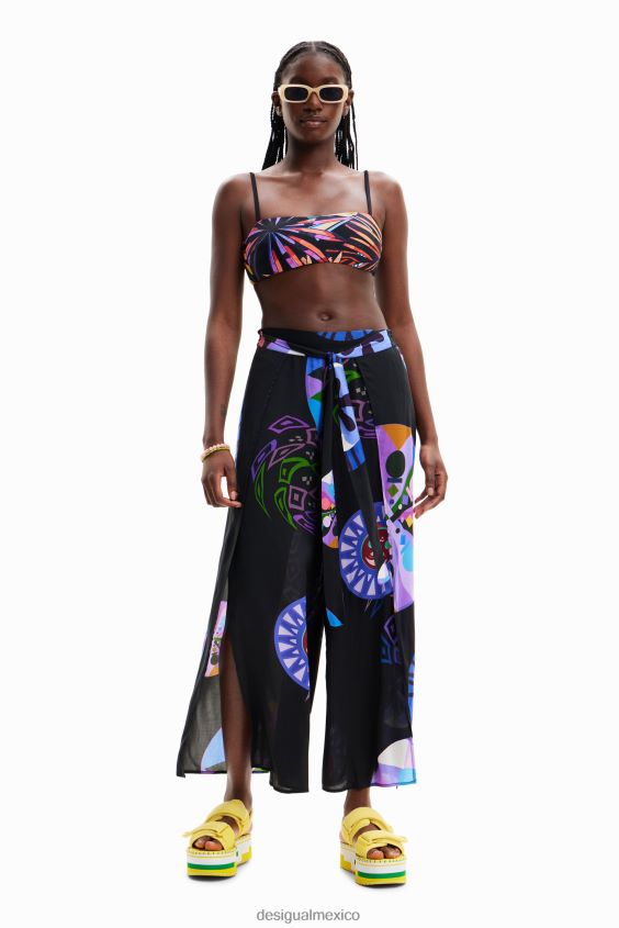 Desigual mujer metro. pantalones con aberturas de christian lacroix VZ26R0983 ropa