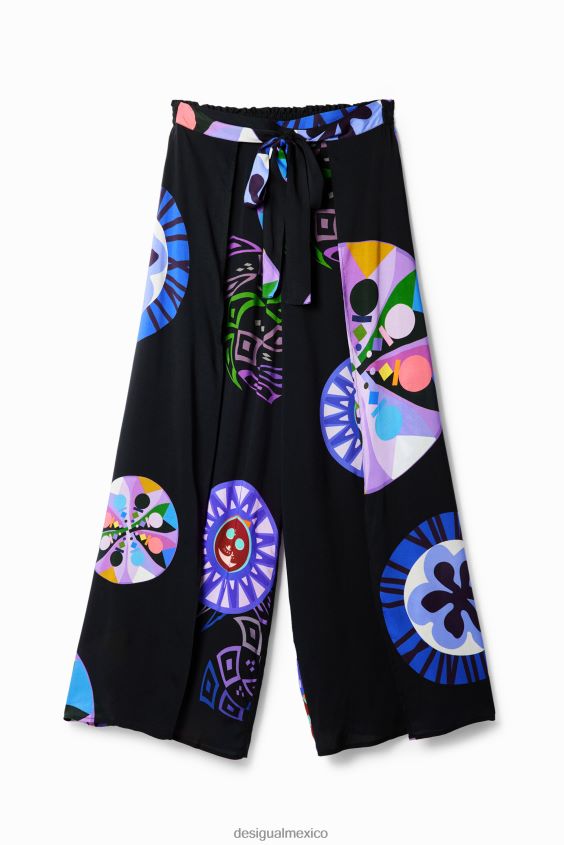 Desigual mujer metro. pantalones con aberturas de christian lacroix VZ26R0983 ropa