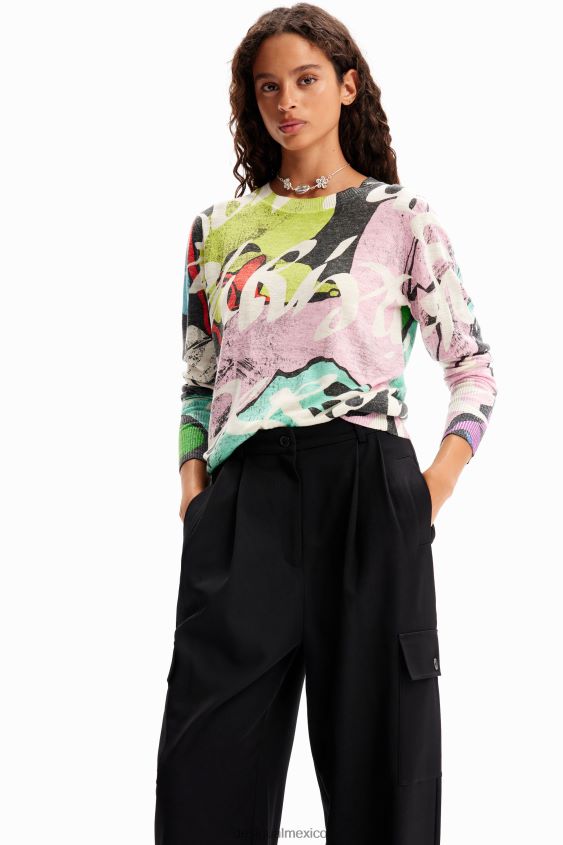 Desigual mujer metro. pantalones de vestir christian lacroix VZ26R0201 ropa