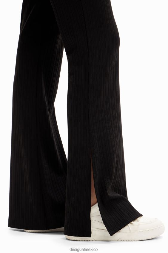 Desigual mujer pantalones acampanados elásticos VZ26R0225 ropa