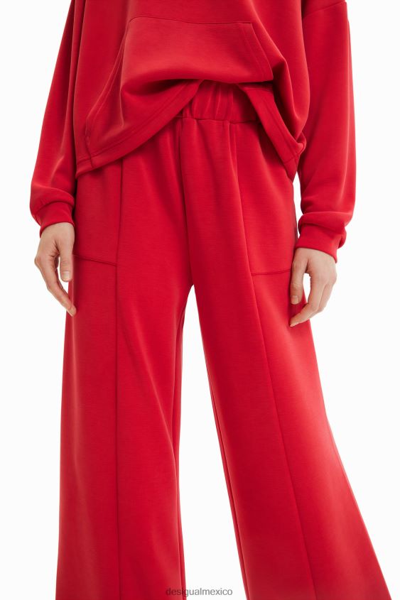 Desigual mujer pantalones anchos suaves al tacto VZ26R0398 ropa