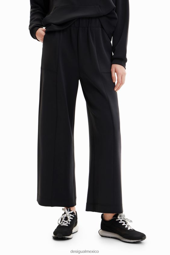 Desigual mujer pantalones anchos suaves al tacto VZ26R0918 ropa