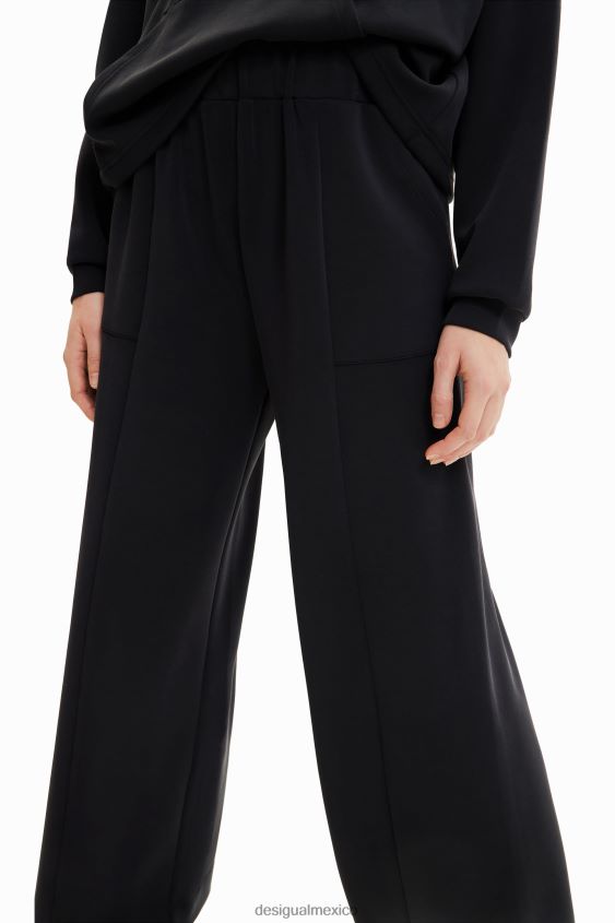 Desigual mujer pantalones anchos suaves al tacto VZ26R0918 ropa