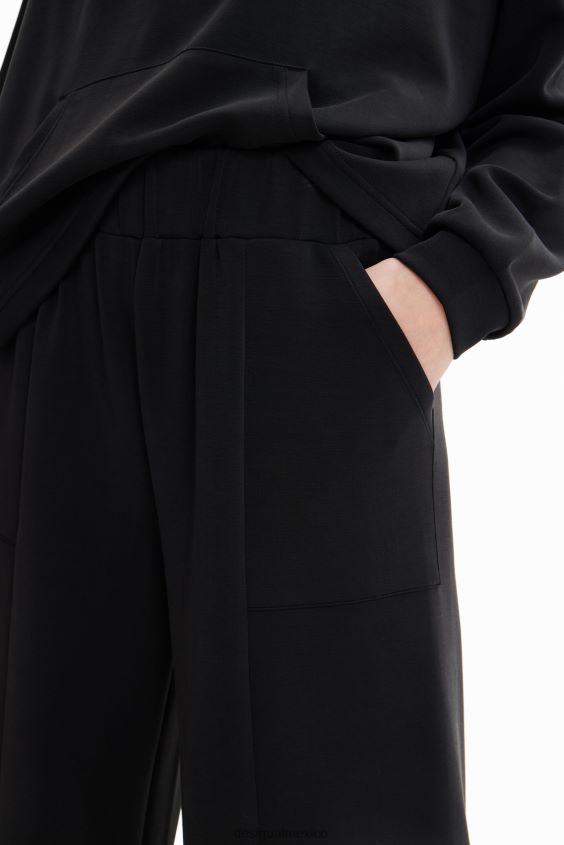 Desigual mujer pantalones anchos suaves al tacto VZ26R0918 ropa