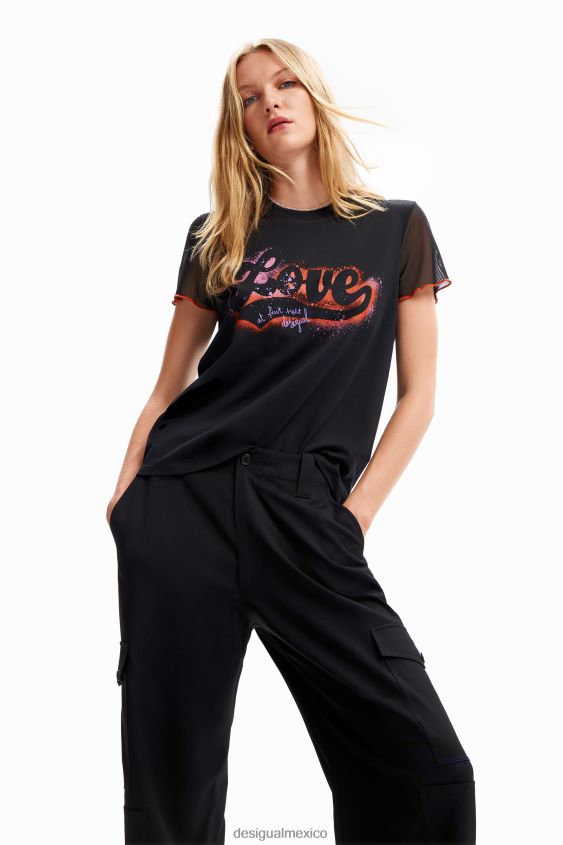 Desigual mujer pantalones cargo anchos VZ26R0133 ropa