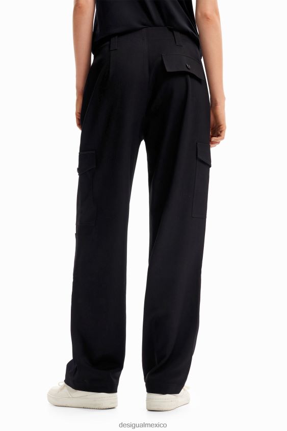 Desigual mujer pantalones cargo anchos VZ26R0133 ropa