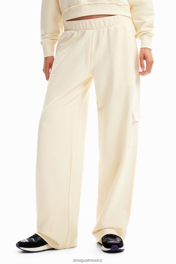 Desigual mujer pantalones cargo anchos VZ26R0236 ropa