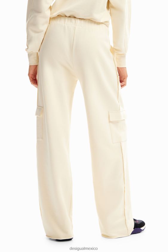 Desigual mujer pantalones cargo anchos VZ26R0236 ropa