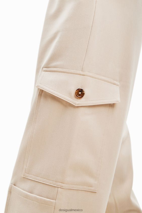 Desigual mujer pantalones cargo anchos VZ26R0898 ropa