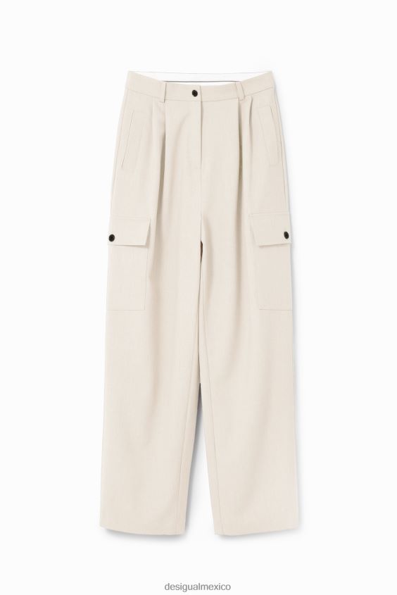 Desigual mujer pantalones cargo anchos VZ26R0898 ropa