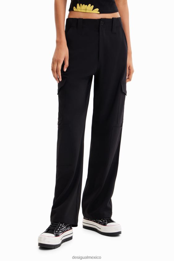 Desigual mujer pantalones cargo fluidos VZ26R0198 ropa