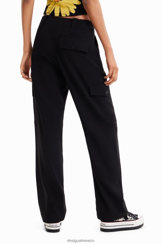 Desigual mujer pantalones cargo fluidos VZ26R0198 ropa