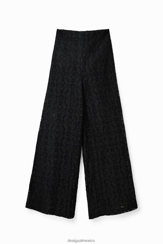 Desigual mujer pantalones de encaje transparente VZ26R0420 ropa