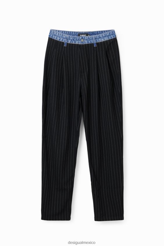 Desigual mujer pantalones de sastre híbridos VZ26R080 ropa
