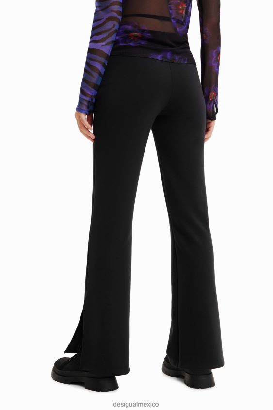 Desigual mujer pantalones fruncidos con lazos VZ26R0706 ropa