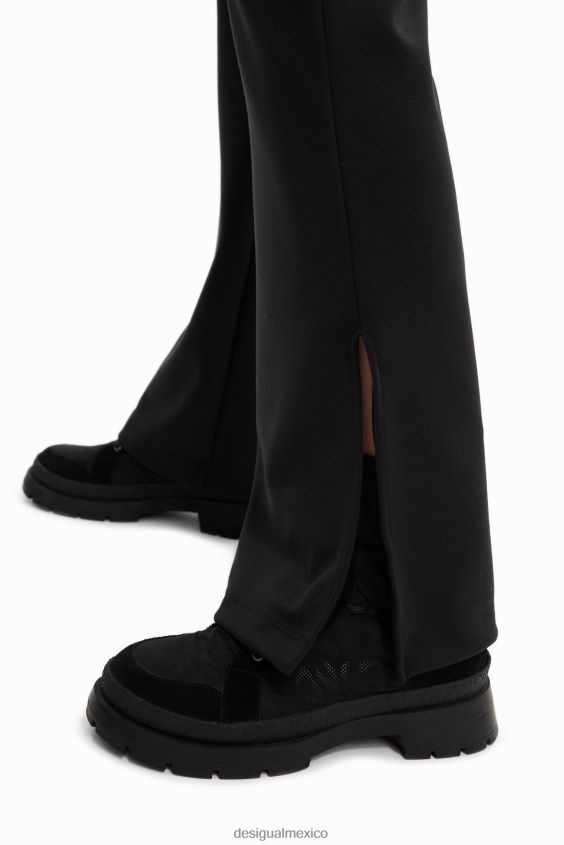 Desigual mujer pantalones fruncidos con lazos VZ26R0706 ropa