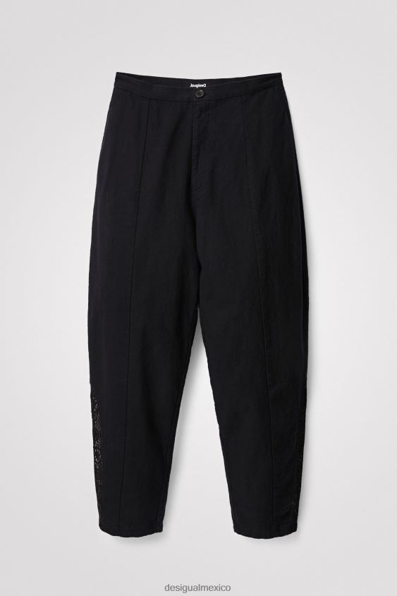 Desigual mujer pantalones holgados rústicos VZ26R01137 ropa